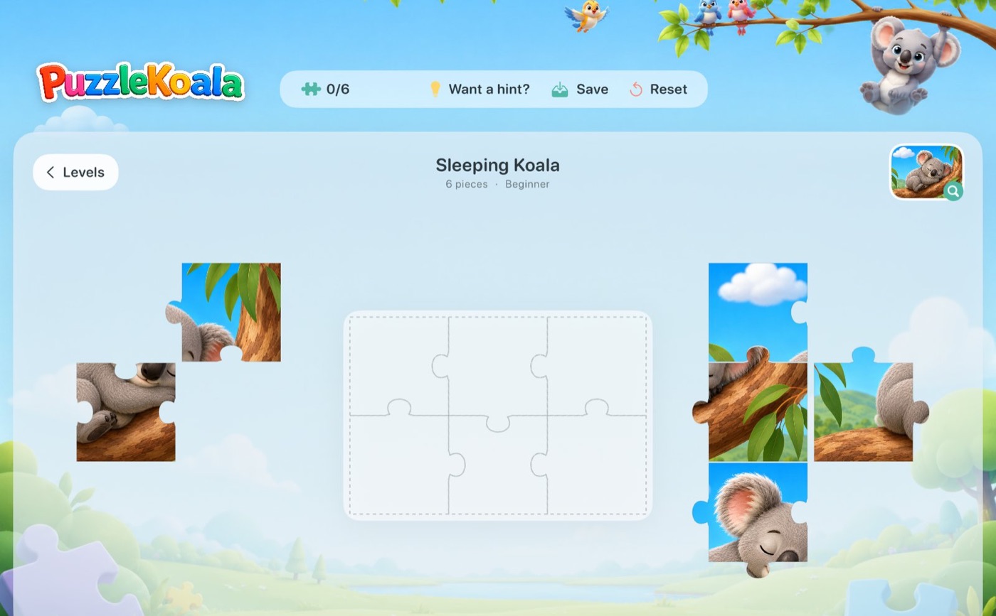 A puzzle in progress